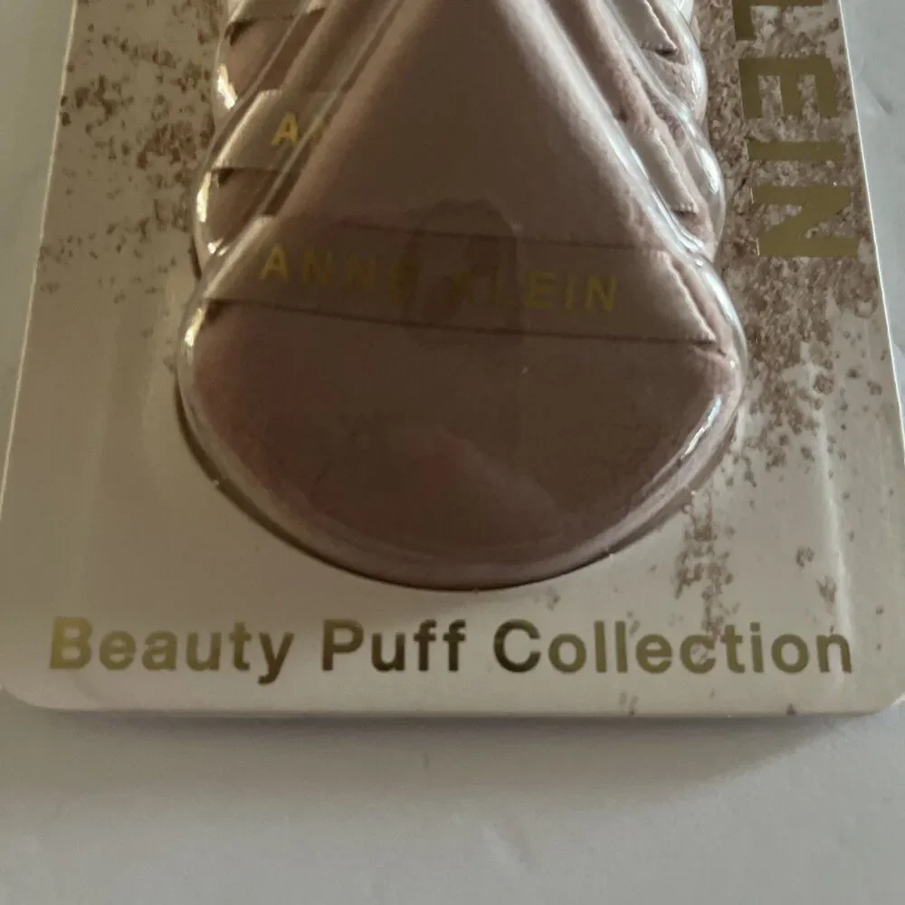 Anne Klein 6 Pc powder puff triangle beauty sponge Beige And Brown